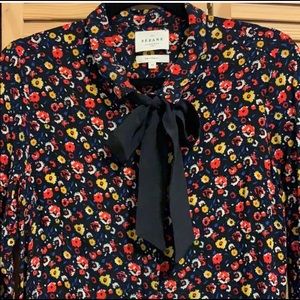 Sezane Floral Button down Blouse